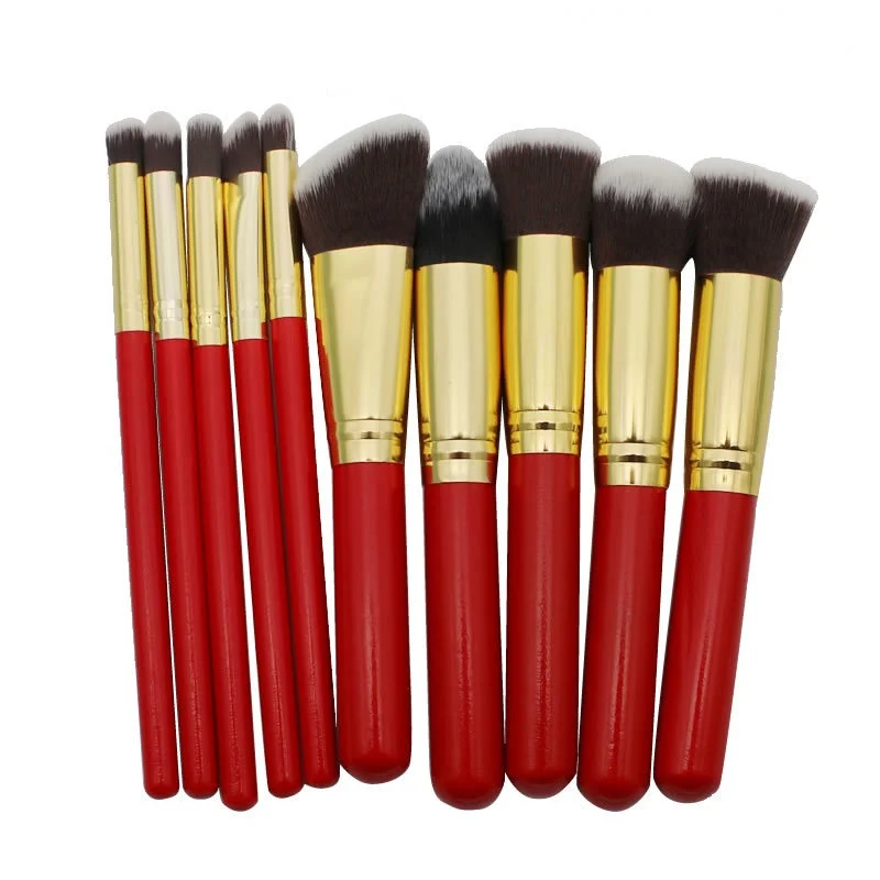 Set brochas kabuki 10 piezas