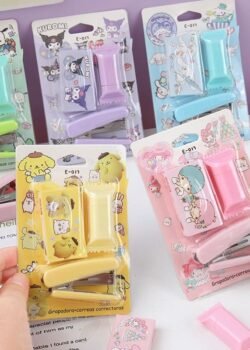 Set de Papelería: Marca Texto de Candy, Mini Engrapadora y Más