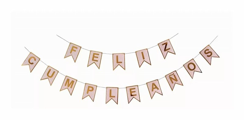 Banderín de Feliz Cumpleaños