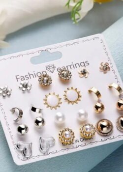 Aretes con 12 Piezas para Cada Ocasión