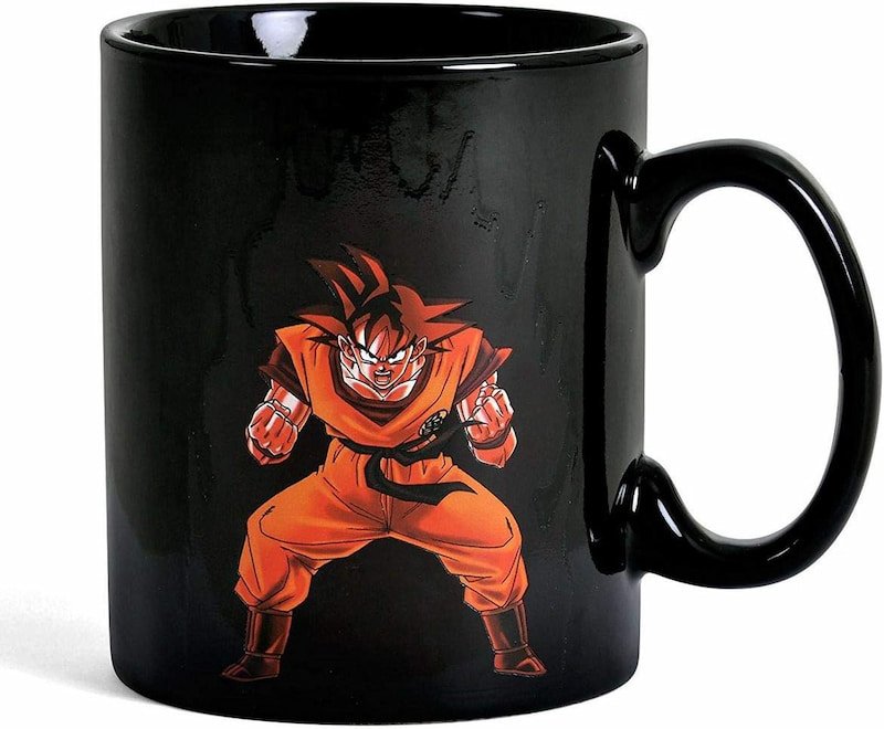 Taza de Cerámica Goku ,con Reactividad al Calor