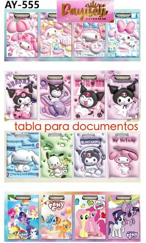 Organice Sus Papeles con la Tabla para Documentos de Sanrio