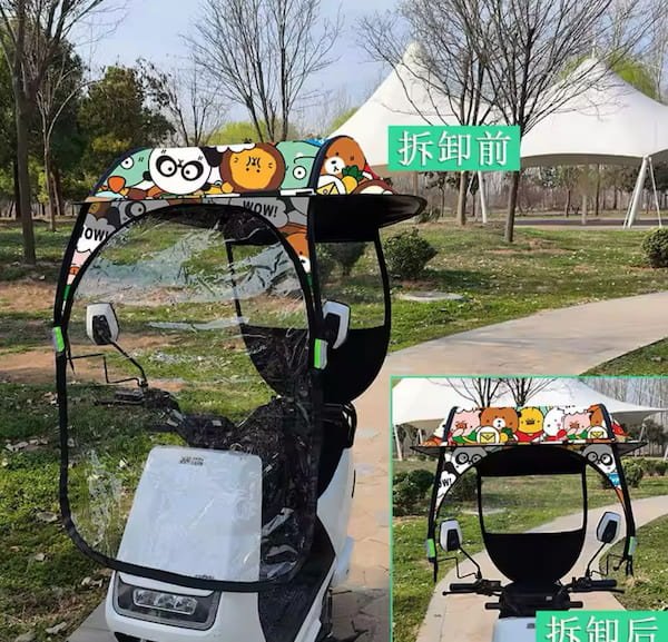 Toldo de motoneta Cubresol Impermeable (NUEVO MODELO) - Imagen 2