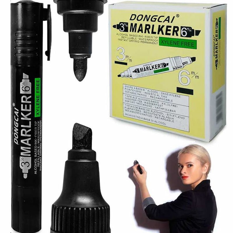 Marcador Doble Punta Permanente