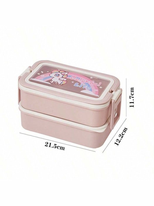 Topper Lonchera Fiambrera de Doble Capa con Forma de Dibujos Animados - Imagen 3