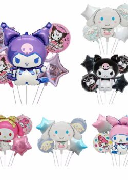 Set de Decoración de Cumpleaños Kawaii con Globos