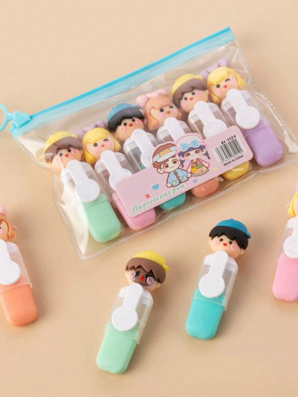 Mini Marcatextos Plumones Resaltadores 6p