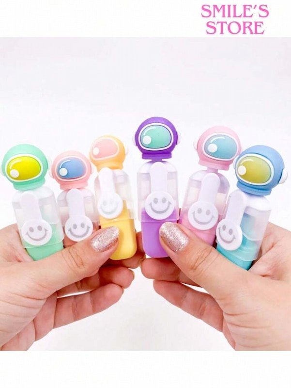 Mini Marcatextos Plumones Resaltadores 6p - Imagen 3