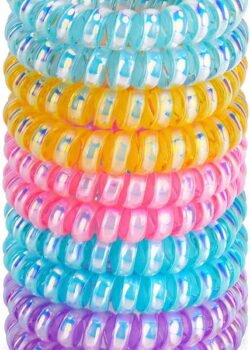 Donas Ligas Resorte para Cabello: Colores en un Paquetito de 5 Piezas