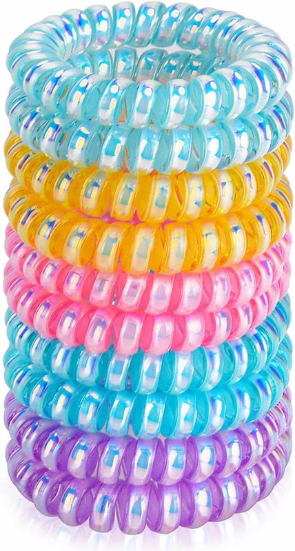 Donas Ligas Resorte para Cabello: Colores en un Paquetito de 5 Piezas