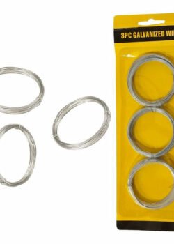 Alambre Galvanizado – 3 Rollos de 10 Metros Cada Uno