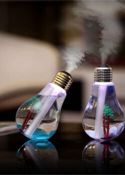 Lámpara Humidificador Difusor Foco de Colores