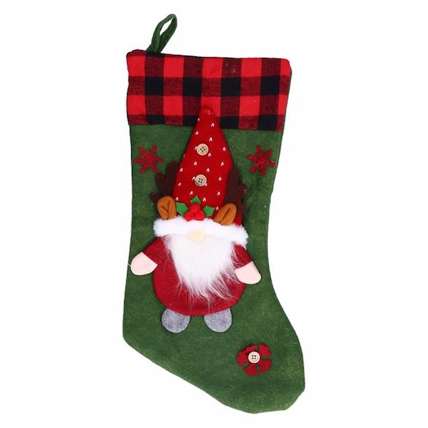 Calcetín Colgante Navideño con Decoración