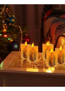 Velas de San Judas Tadeo y la Virgen de Guadalupe
