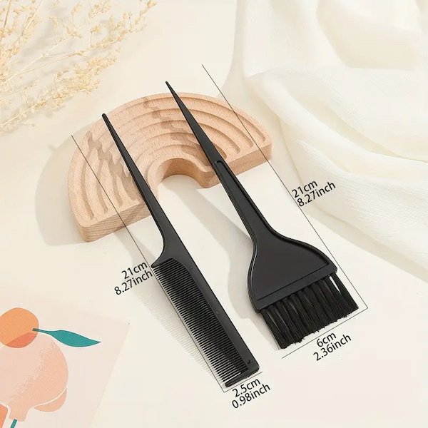 Kit de 2 Peine y Brocha para Tinte de Pelo - Imagen 2