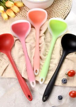 Cucharas de Silicona Translúcidas para Sopa