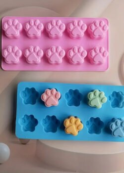 Molde de Silicona para Repostería con 10 Figuras Iguales por Pieza y Diseños Variados