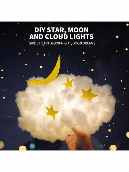 Kit de Decoración de Luz de Nube Hecha a Mano