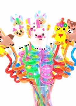 Popotes Kawaii - Espiral (Paquete de 10)