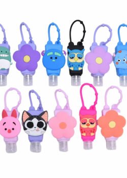 Porta Gel - Botella Dispensadora con Soporte para Gel Antibacterial