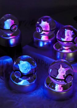 Bola de Cristal 3D de Pokémon con LED