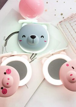 Mini Fan / Espejo de Osito