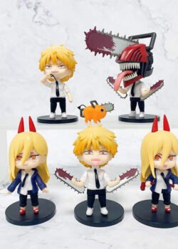 Set de Figura de Colección: Chainsaw Man y Pochita Power Electric Times