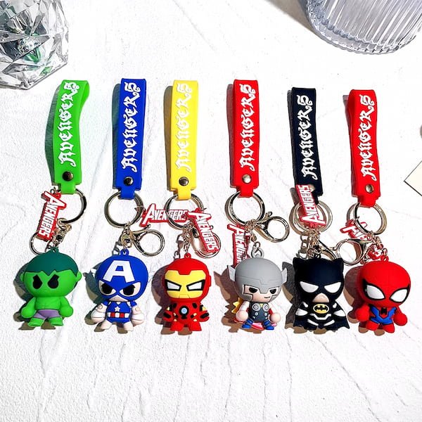 Llaveros de Figuras de los Vengadores - Superhéroes de Marvel