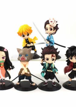 Figura de Colección Demon Slayer: Q Posket de Tanjirou, Nezuko, Zenitsu, Inosuke y Kyoujurou 1pieza