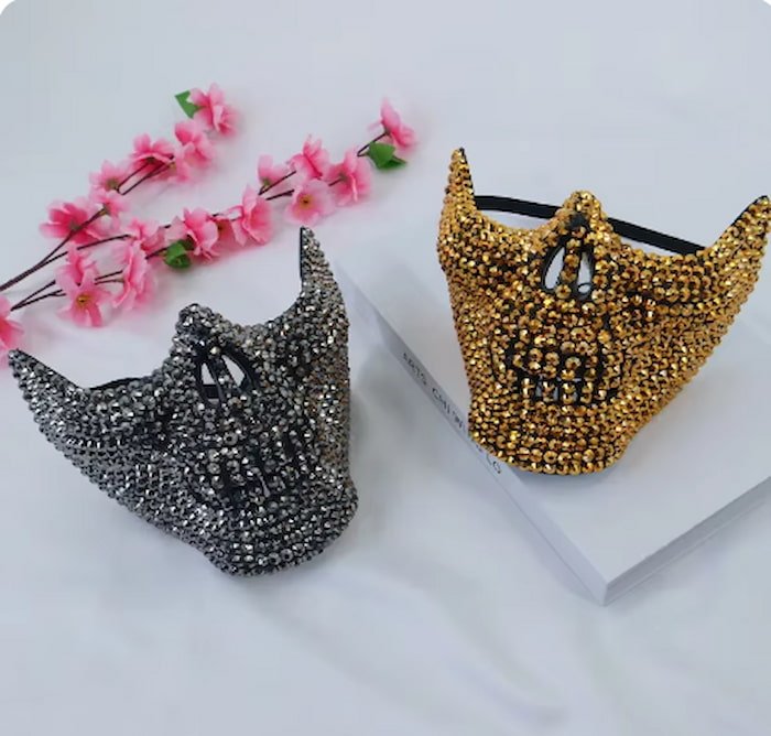 Mascara de Media Cara para Halloween Bling bling