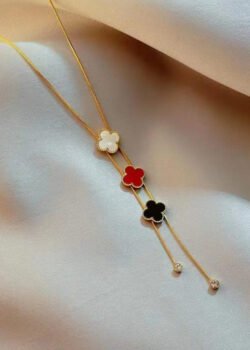 Collar Trébol de Acero