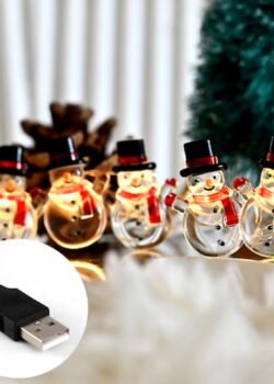 Serie Led de Muñeco de Nieve