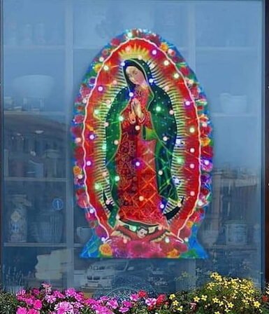 Virgen maría con Luces