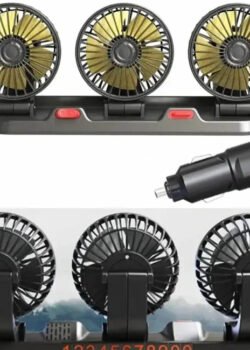 Ventilador de 3 Cabezas para Auto