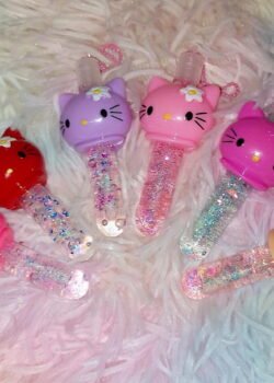 Glitter Hello Kitty Labios