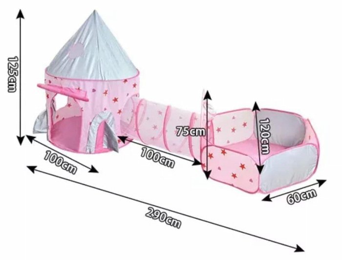 Castillo c / Túnel para Pelotas - Imagen 2