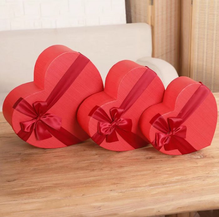 Caja de Corazón para Regalos