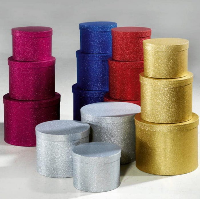 Caja Cilíndrica para Regalos 3 PZ