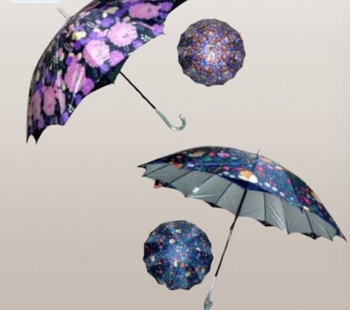 Sombrilla Doble Forro Estampada