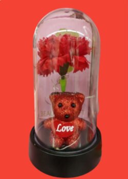 Rosa de oso c/ flor de Día de San Valentín