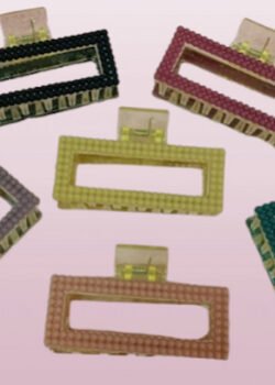 Pinza Cuadrada/Flor para el Cabello