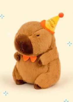 Peluche Capibara "Feliz Cumpleaños" 22 CM