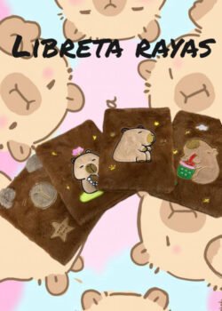 Libreta Capibara c/Pasta Afelpada