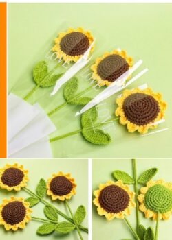Crochet de girasol