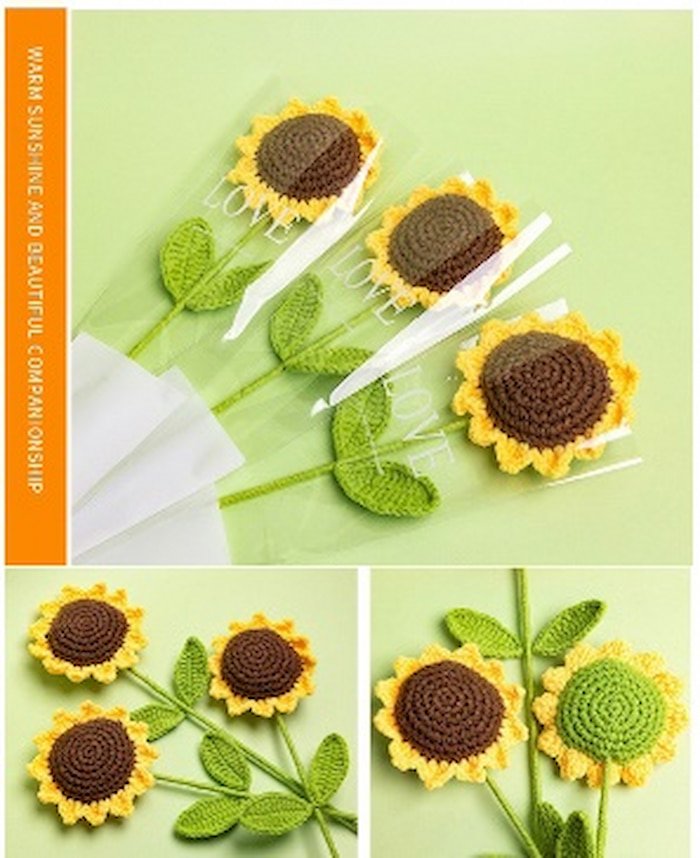 Crochet de girasol
