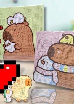 Pintura Diamante De Capibara grande