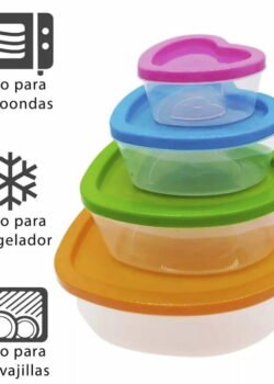 Set De Recipientes Corazón