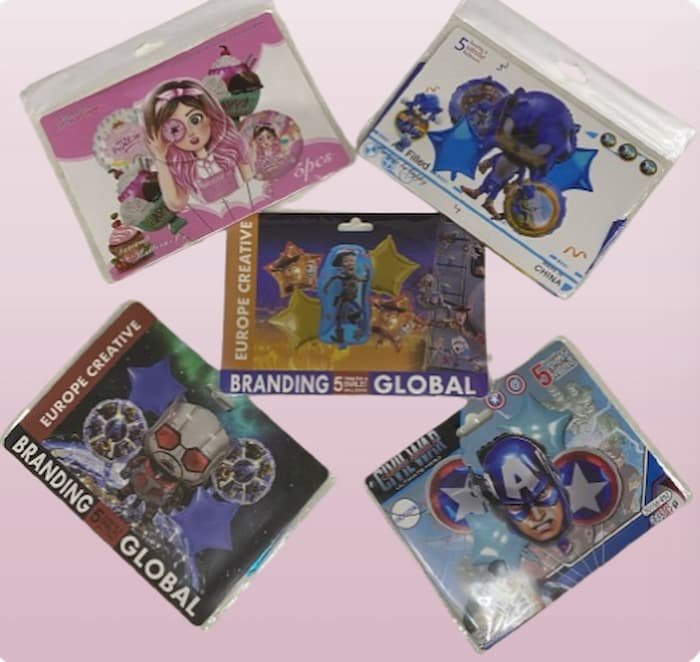 Set De Globos De Personajes - Imagen 3