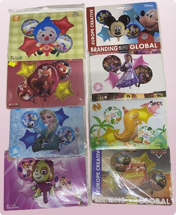 Set De Globos De Personajes - Imagen 4
