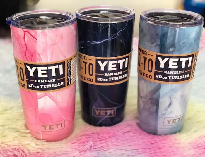 Vaso Yeti Marmoleado